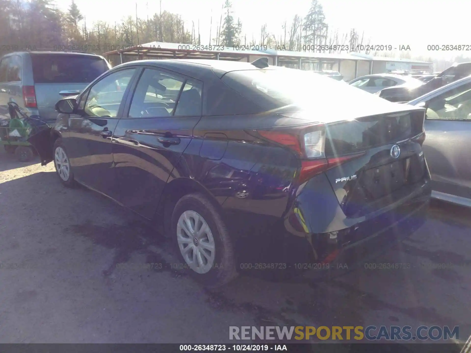 3 Photograph of a damaged car JTDKARFU7K3083027 TOYOTA PRIUS 2019