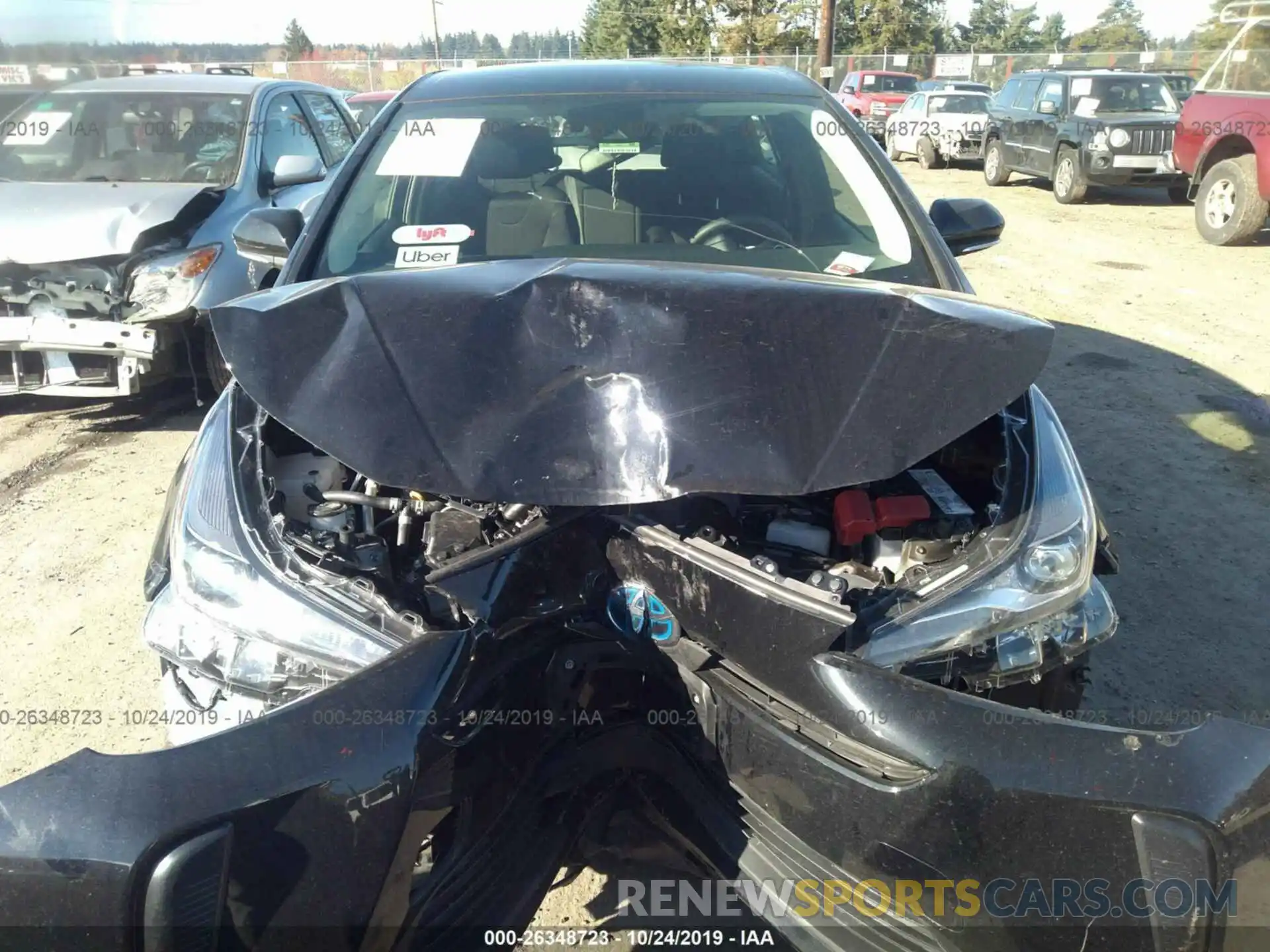 6 Photograph of a damaged car JTDKARFU7K3083027 TOYOTA PRIUS 2019