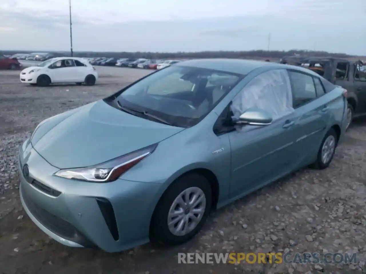 2 Photograph of a damaged car JTDKARFU7K3083240 TOYOTA PRIUS 2019