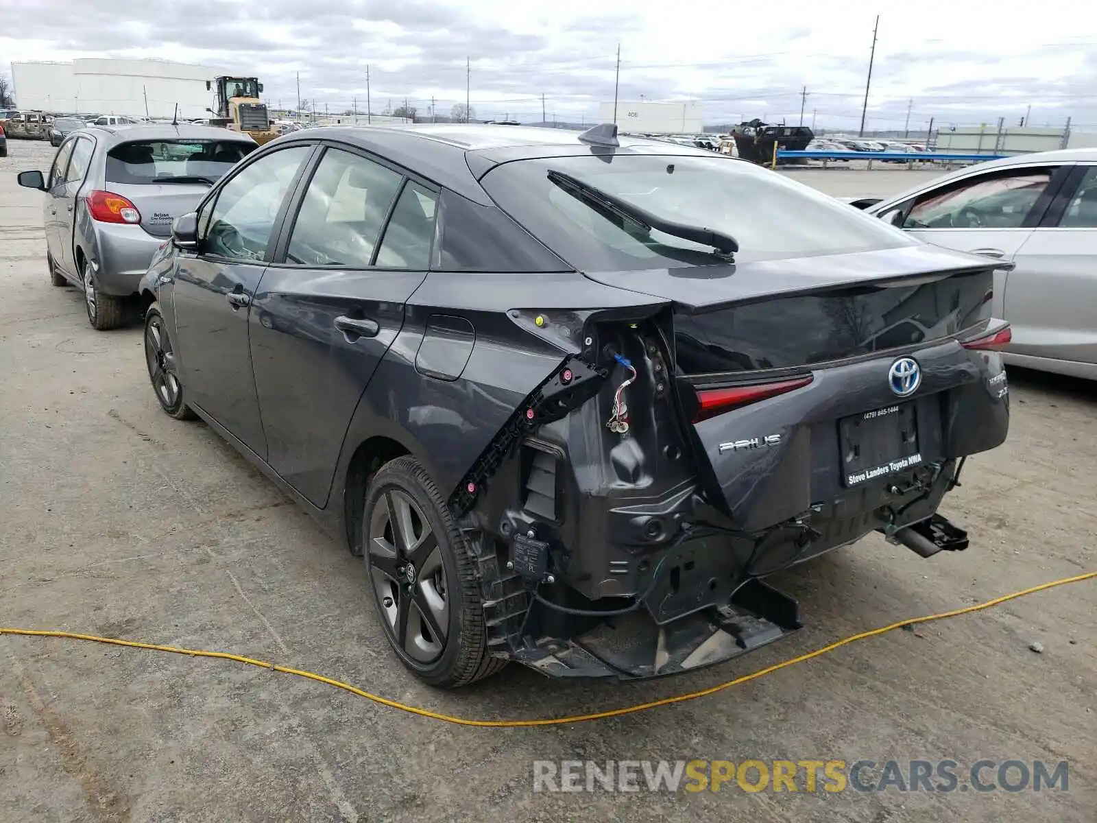 3 Photograph of a damaged car JTDKARFU7K3083397 TOYOTA PRIUS 2019