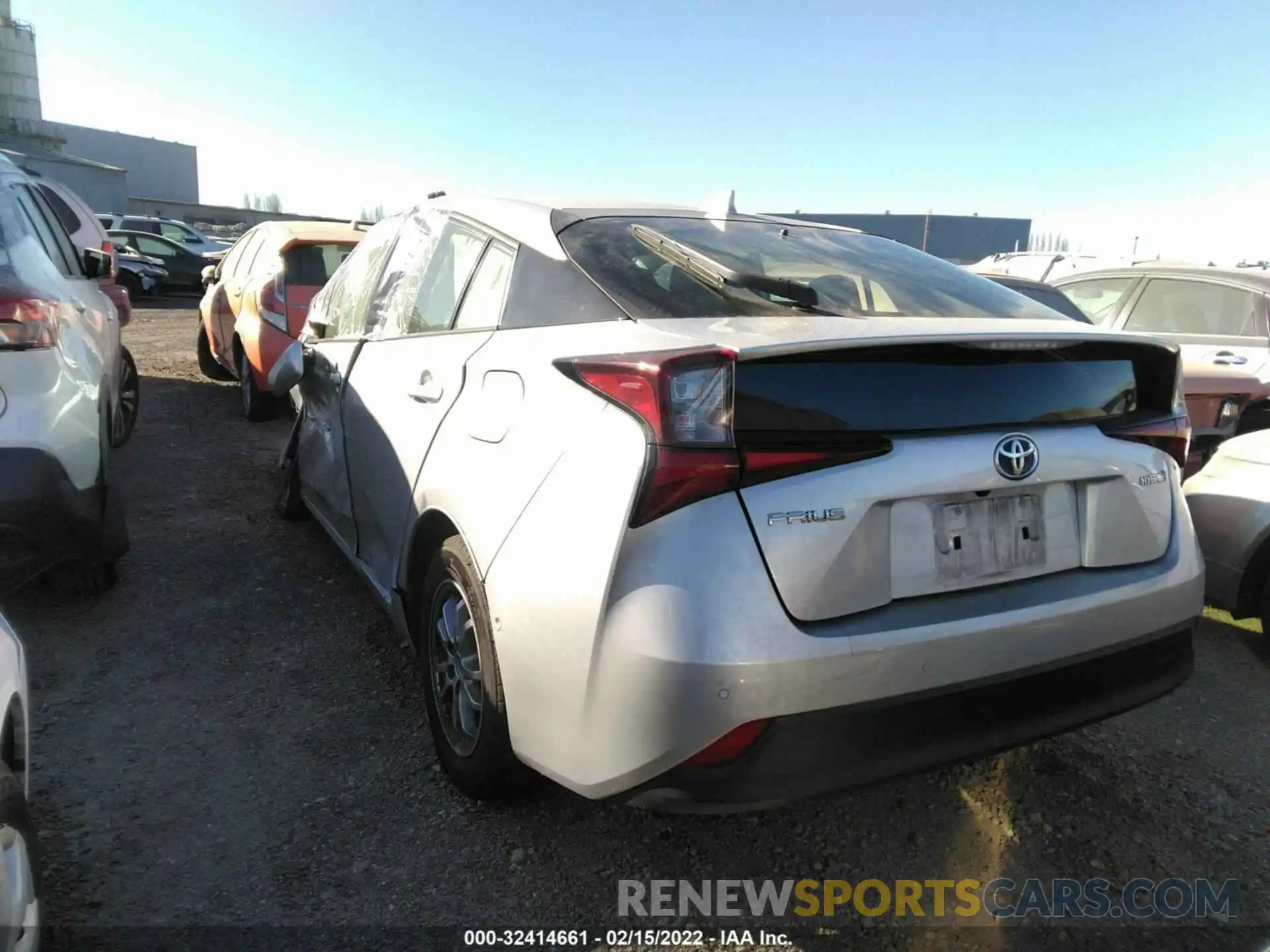 3 Photograph of a damaged car JTDKARFU7K3083481 TOYOTA PRIUS 2019