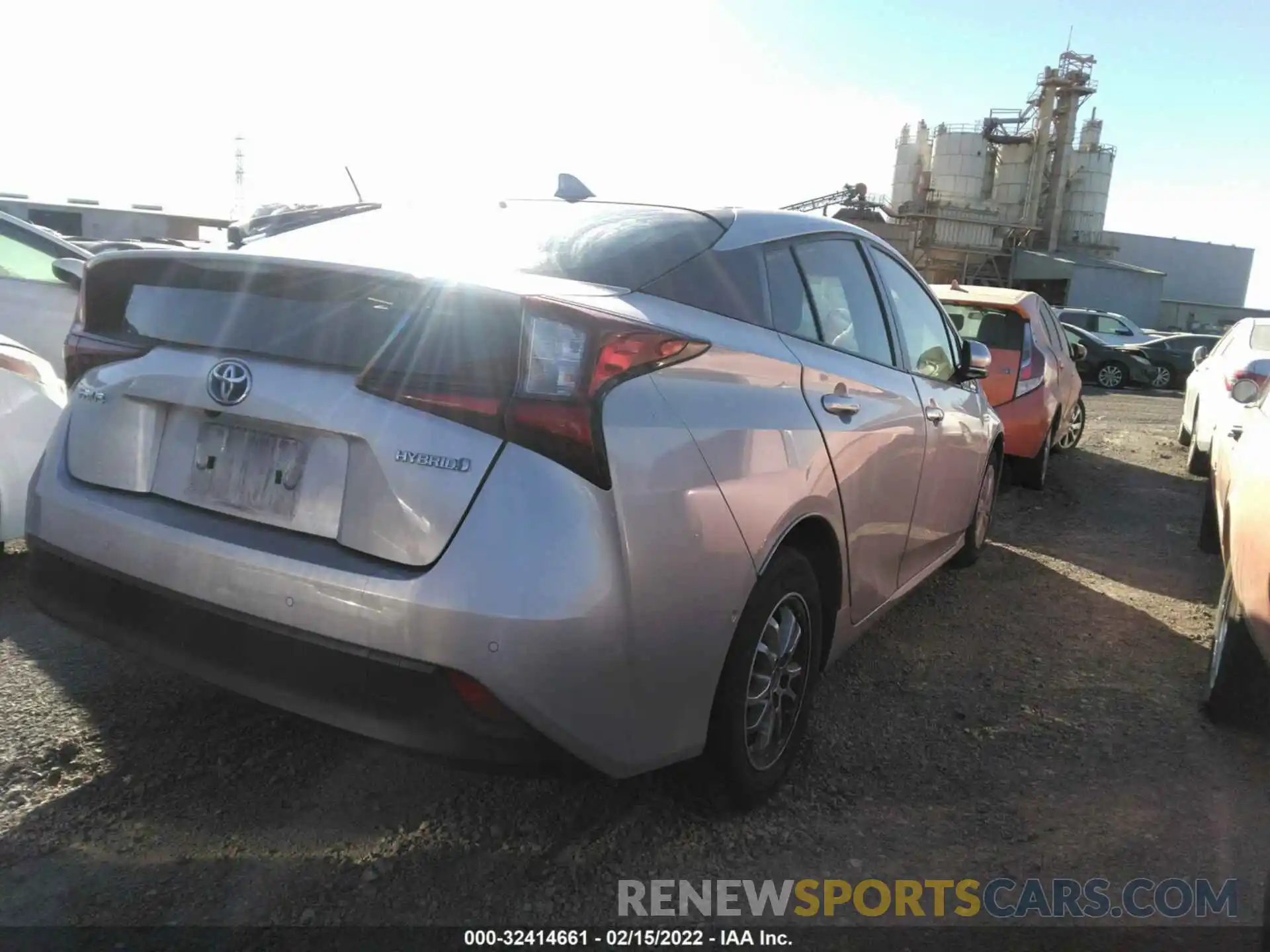 4 Photograph of a damaged car JTDKARFU7K3083481 TOYOTA PRIUS 2019