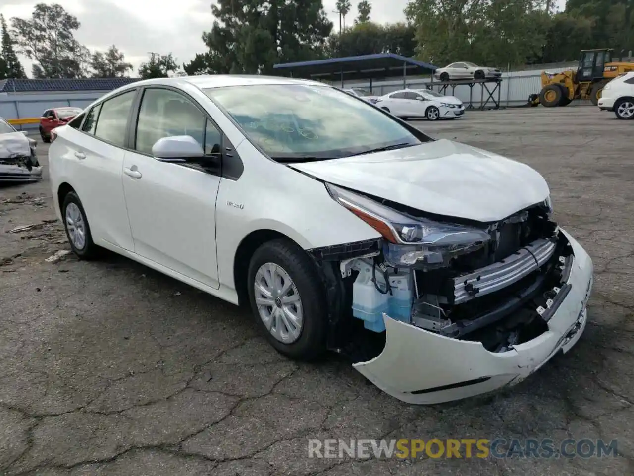 1 Photograph of a damaged car JTDKARFU7K3083545 TOYOTA PRIUS 2019