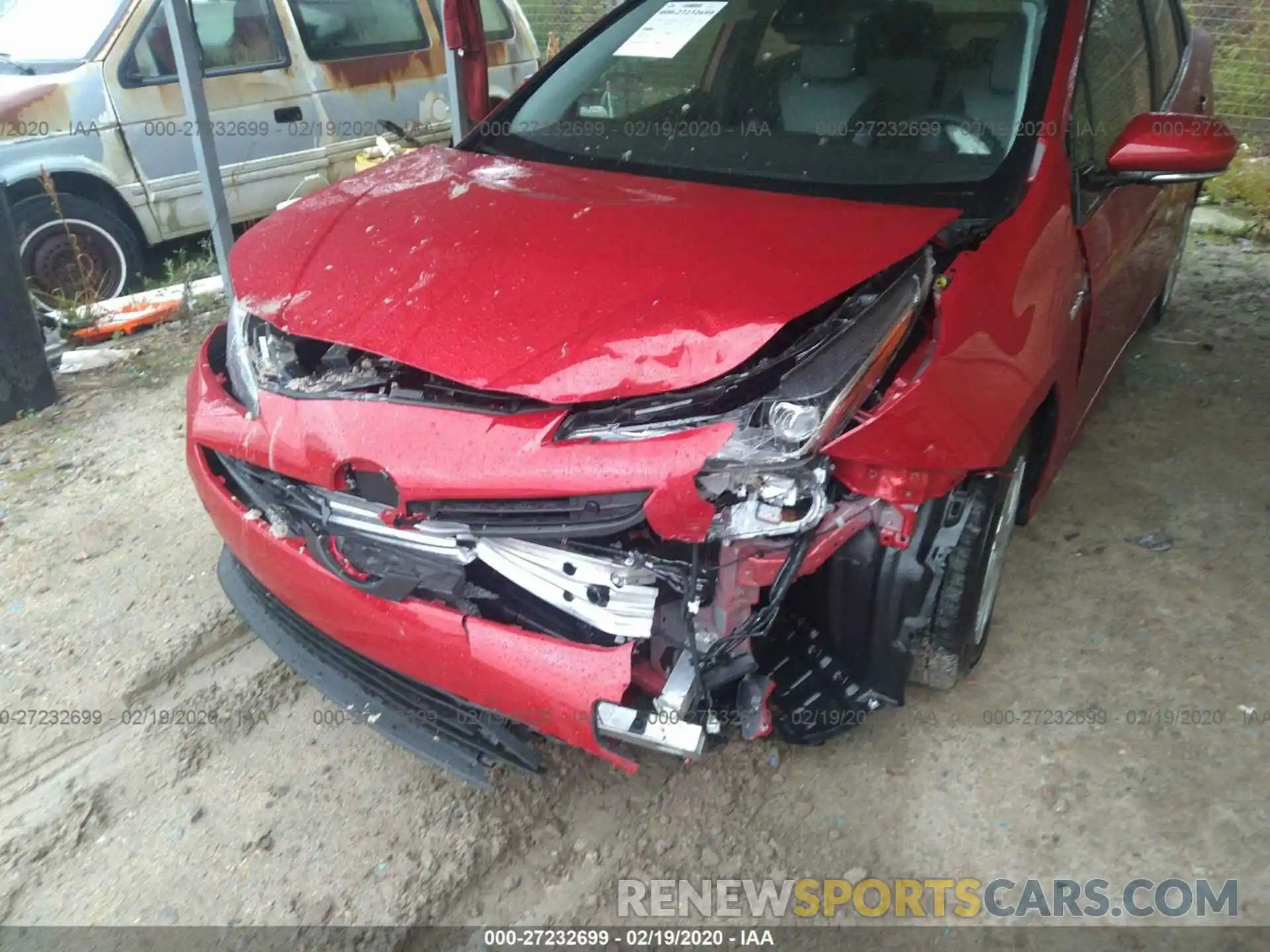 6 Photograph of a damaged car JTDKARFU7K3084291 TOYOTA PRIUS 2019
