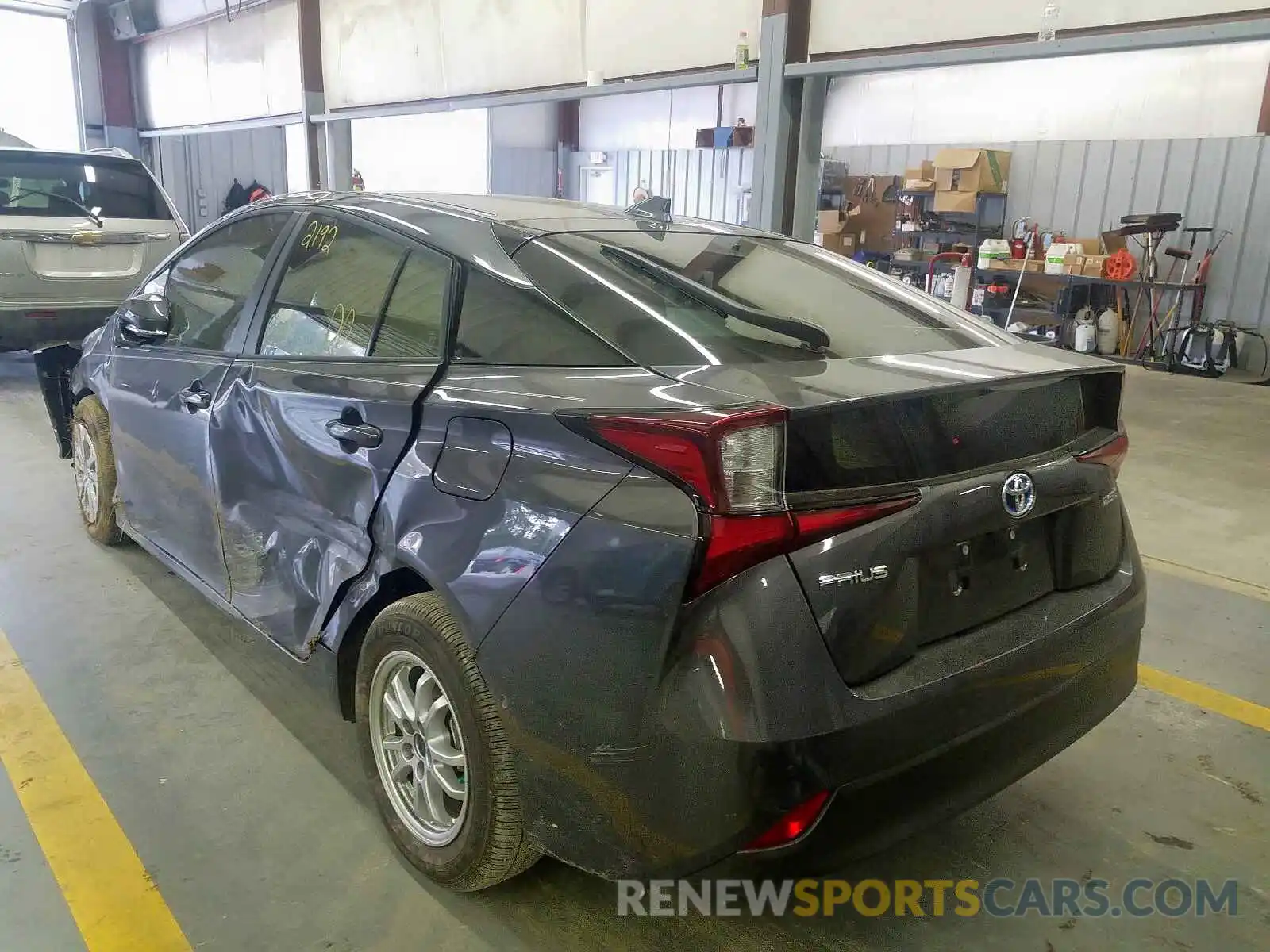 3 Photograph of a damaged car JTDKARFU7K3084422 TOYOTA PRIUS 2019