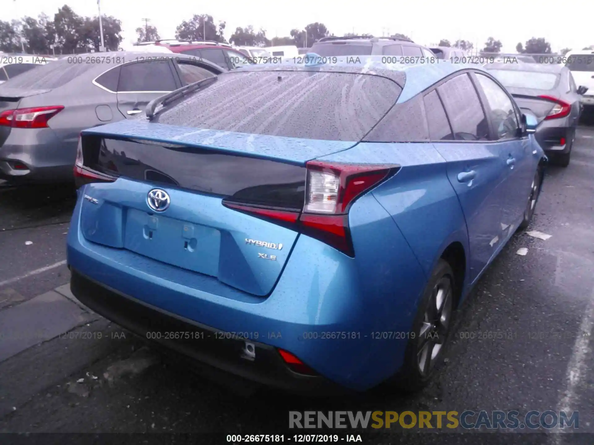 4 Photograph of a damaged car JTDKARFU7K3085330 TOYOTA PRIUS 2019