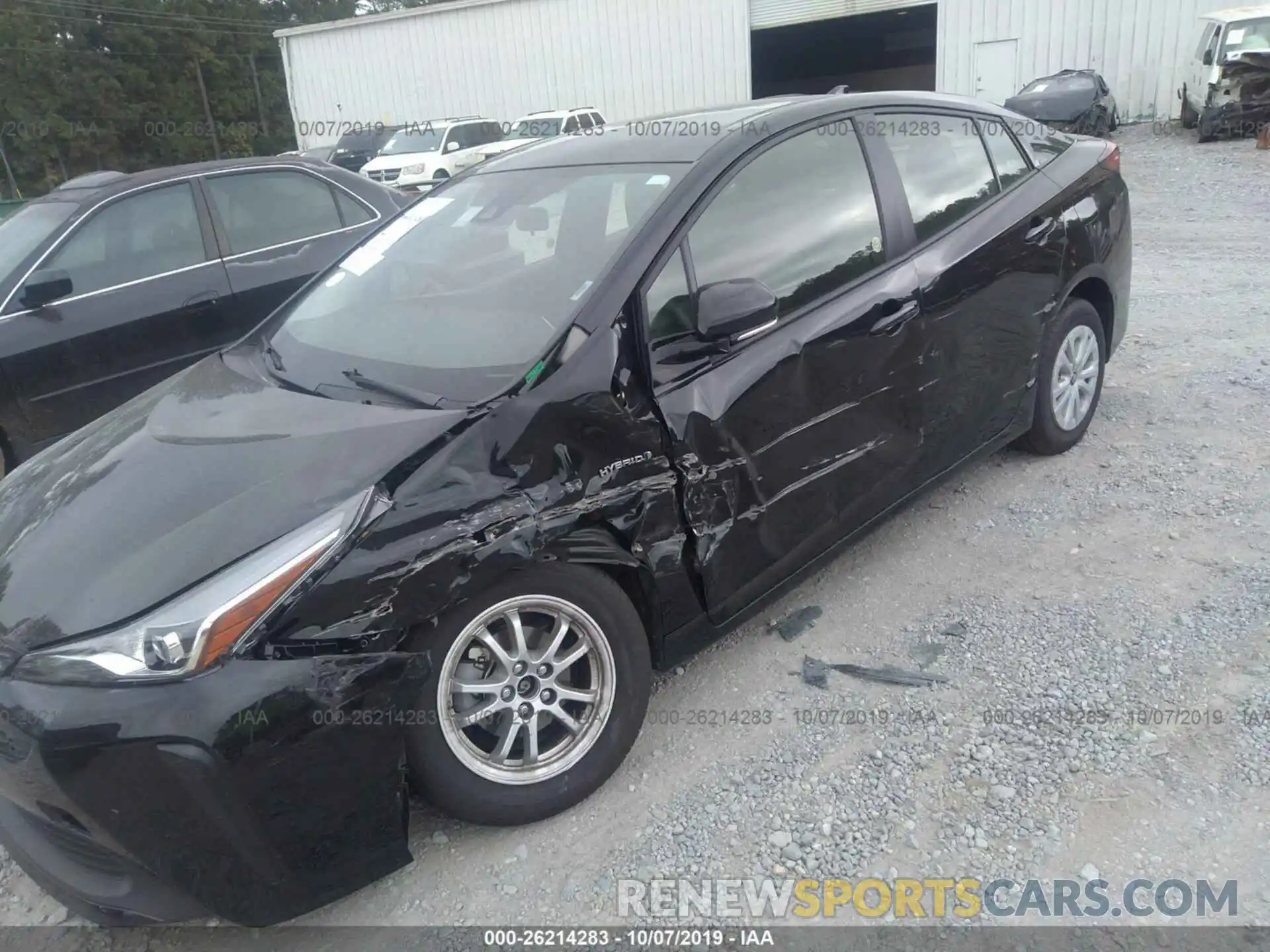 6 Photograph of a damaged car JTDKARFU7K3086140 TOYOTA PRIUS 2019