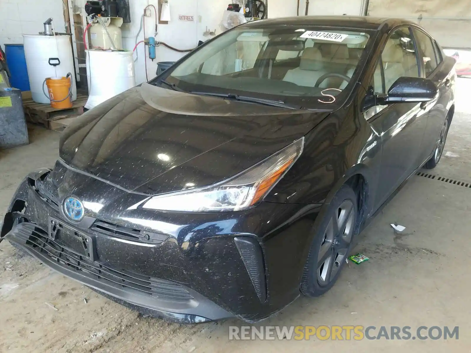 2 Photograph of a damaged car JTDKARFU7K3086249 TOYOTA PRIUS 2019