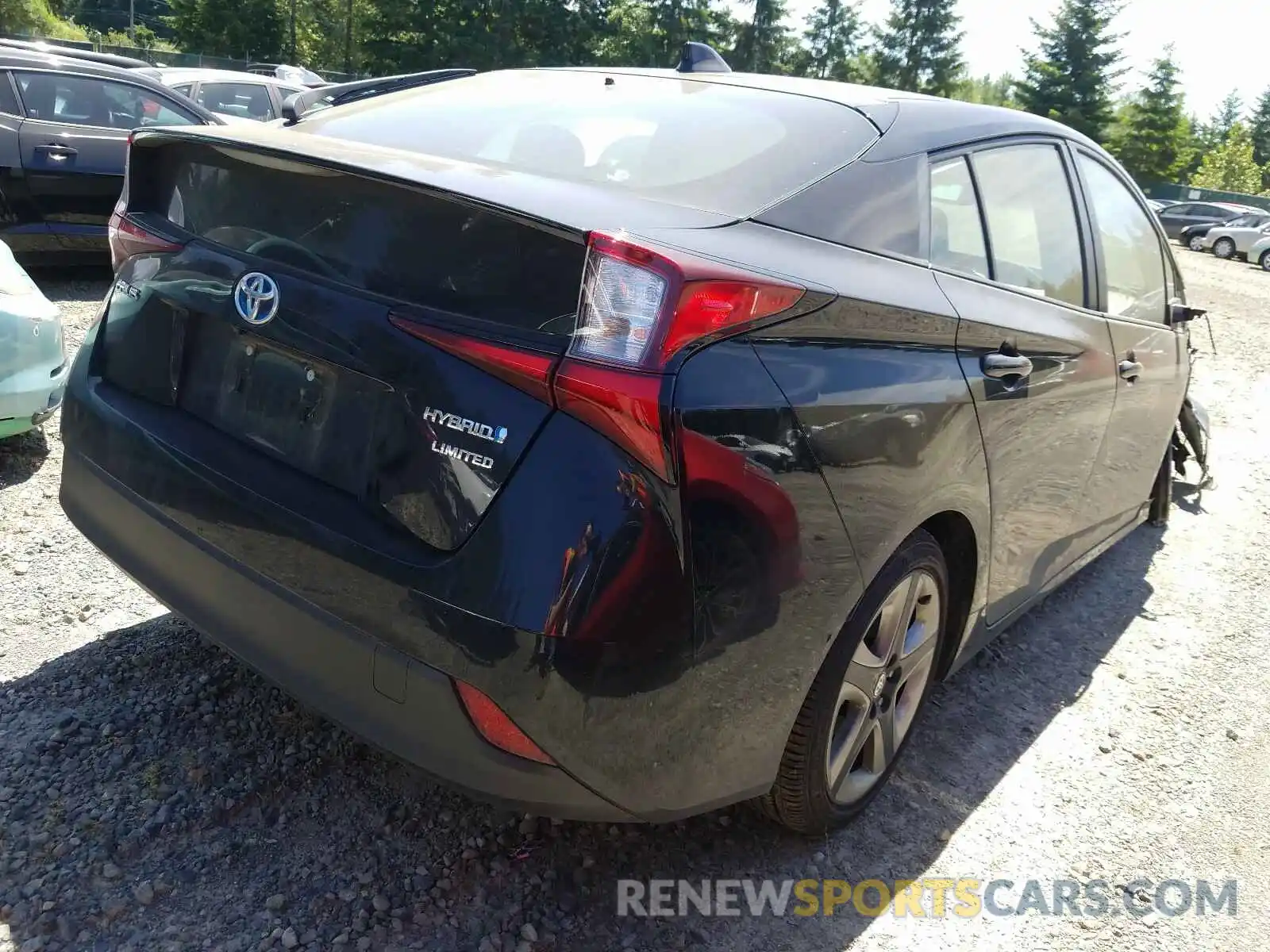 4 Photograph of a damaged car JTDKARFU7K3086249 TOYOTA PRIUS 2019