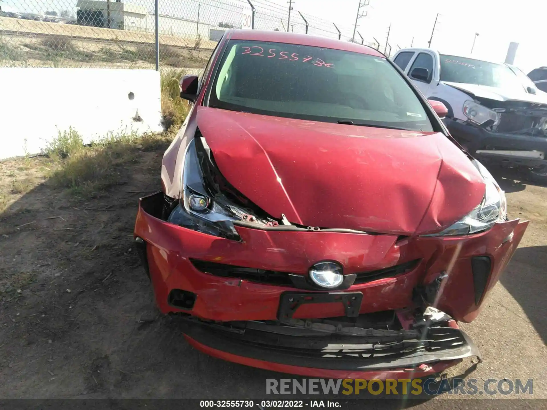 6 Photograph of a damaged car JTDKARFU7K3086610 TOYOTA PRIUS 2019