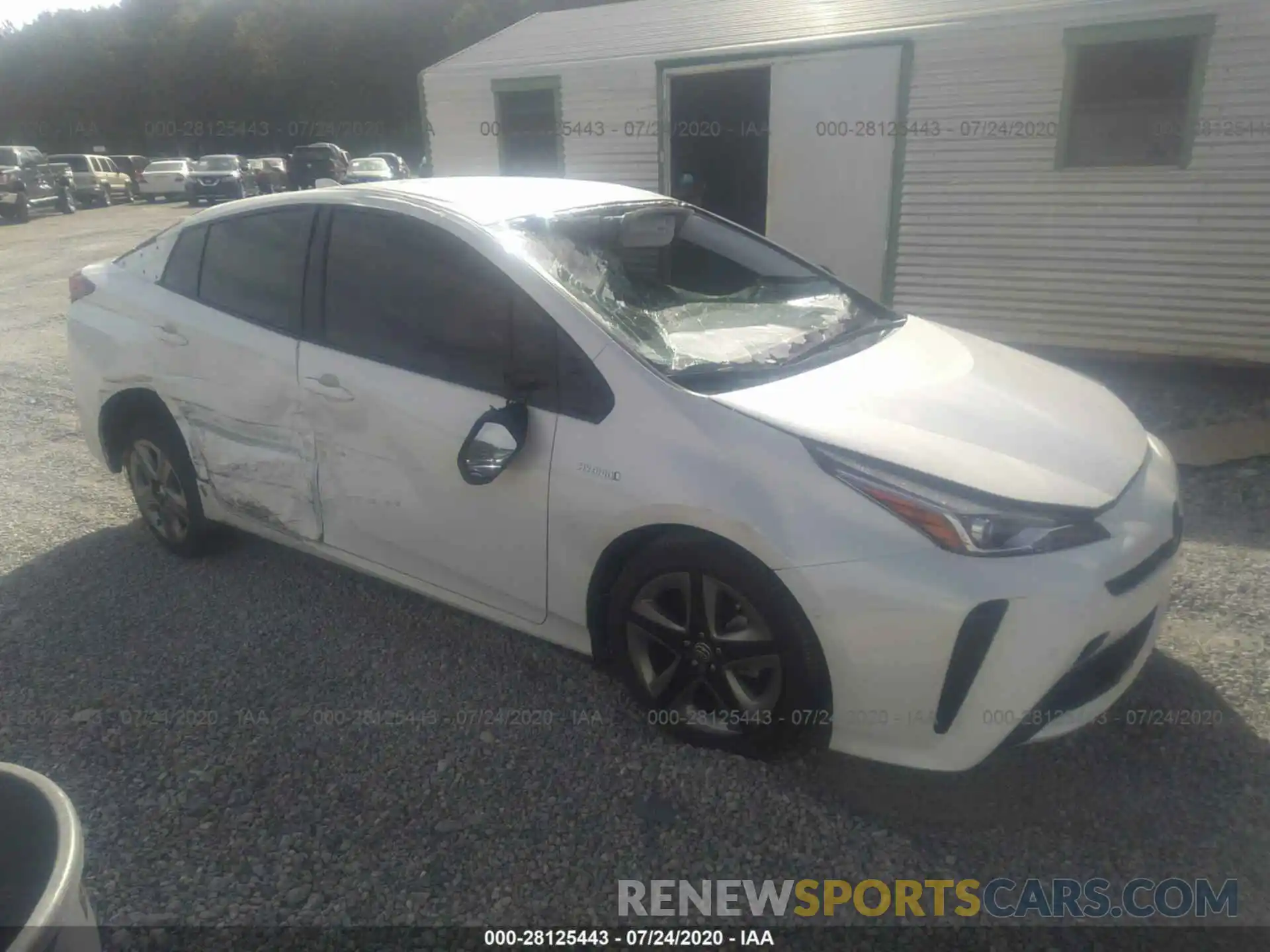 1 Photograph of a damaged car JTDKARFU7K3087109 TOYOTA PRIUS 2019