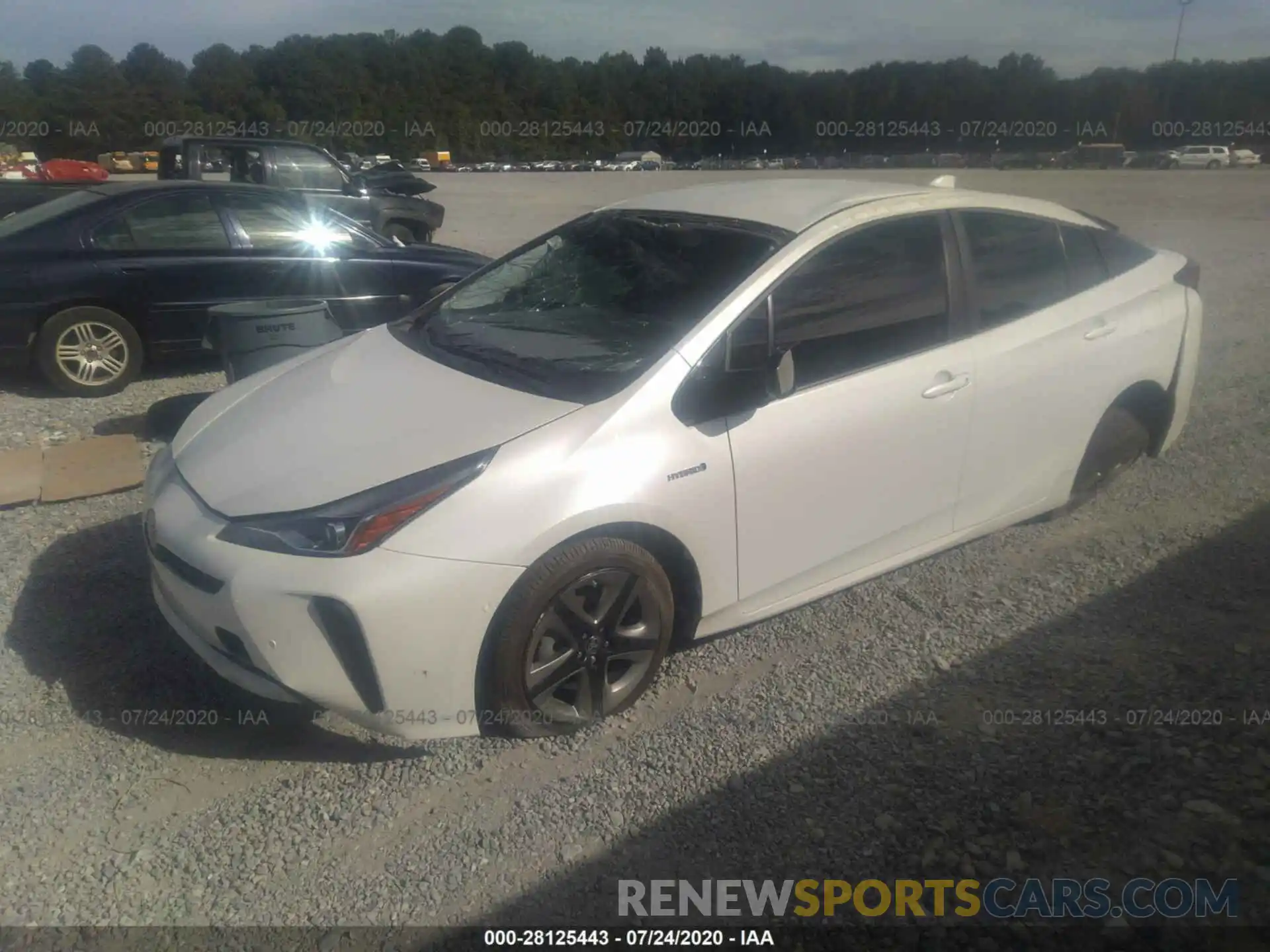 2 Photograph of a damaged car JTDKARFU7K3087109 TOYOTA PRIUS 2019