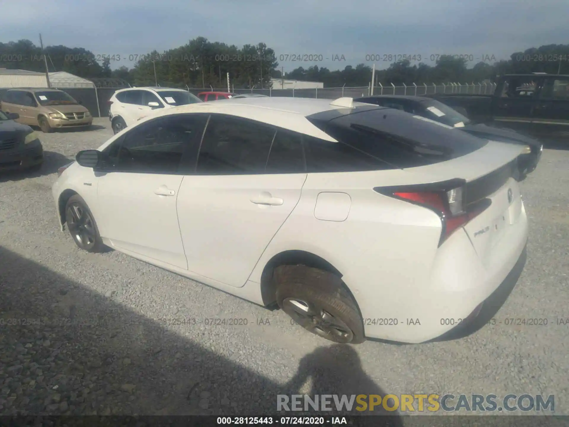 3 Photograph of a damaged car JTDKARFU7K3087109 TOYOTA PRIUS 2019