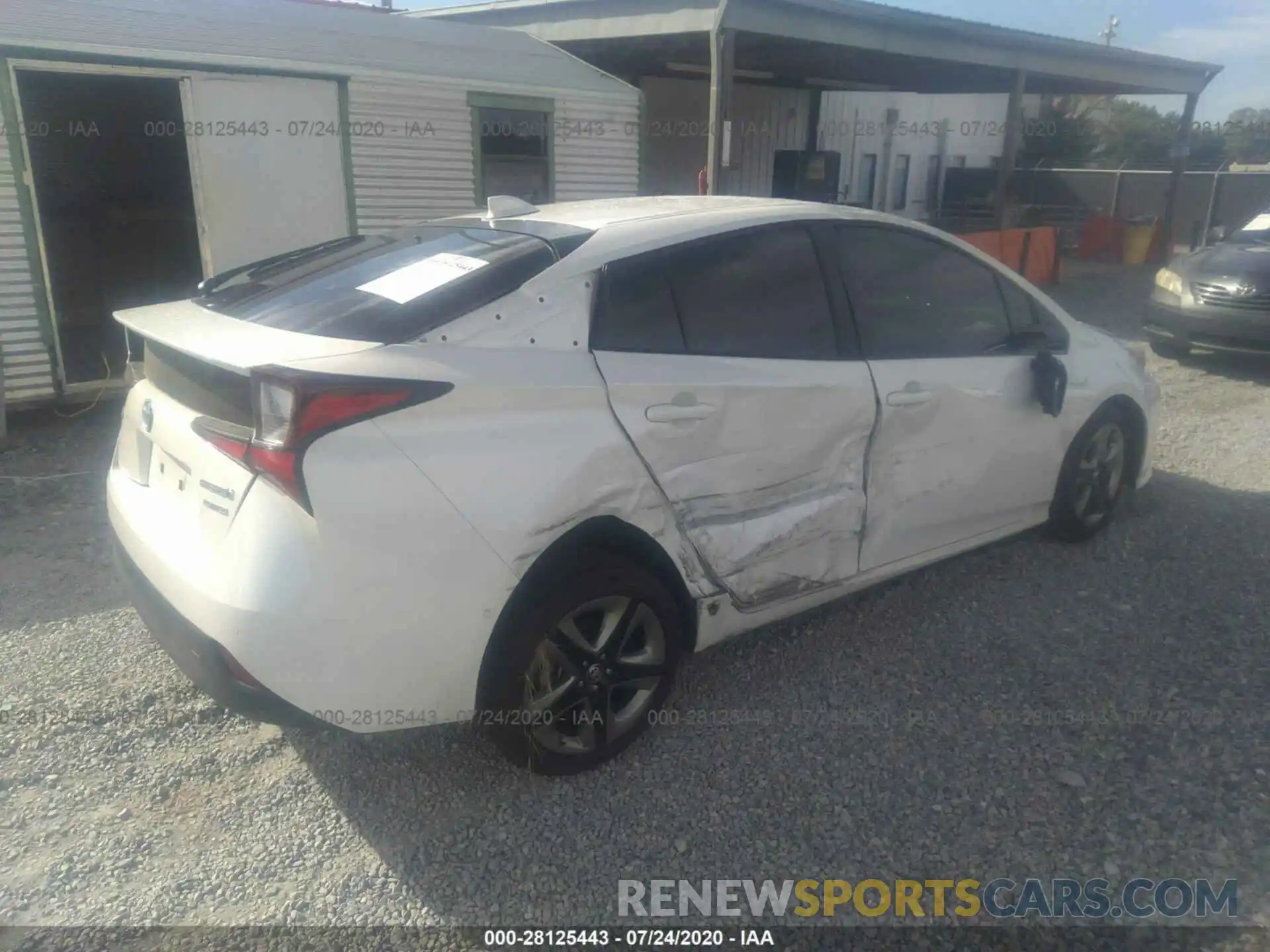 4 Photograph of a damaged car JTDKARFU7K3087109 TOYOTA PRIUS 2019