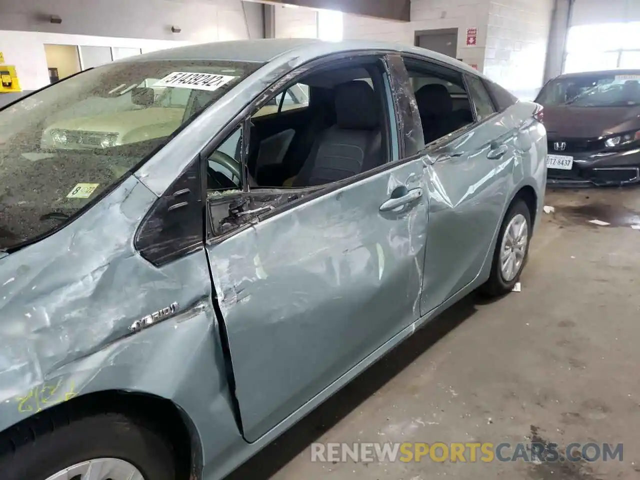 9 Photograph of a damaged car JTDKARFU7K3087482 TOYOTA PRIUS 2019