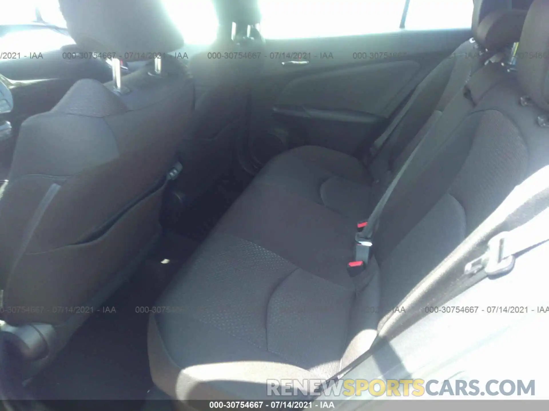 8 Photograph of a damaged car JTDKARFU7K3087496 TOYOTA PRIUS 2019