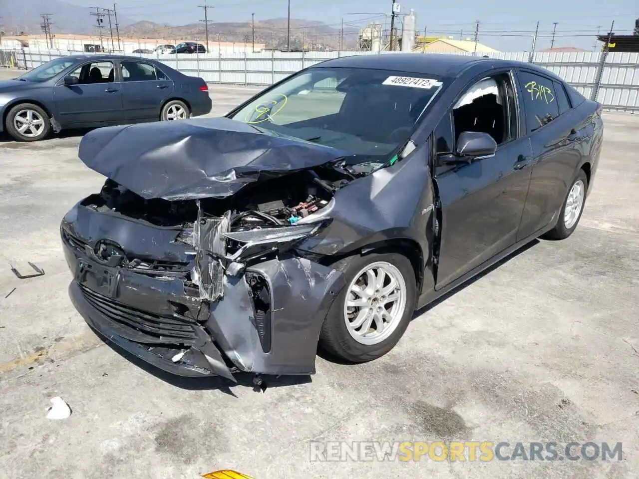 2 Photograph of a damaged car JTDKARFU7K3088017 TOYOTA PRIUS 2019