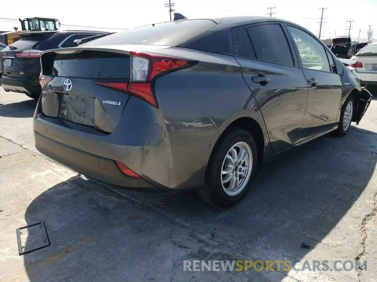 4 Photograph of a damaged car JTDKARFU7K3088017 TOYOTA PRIUS 2019