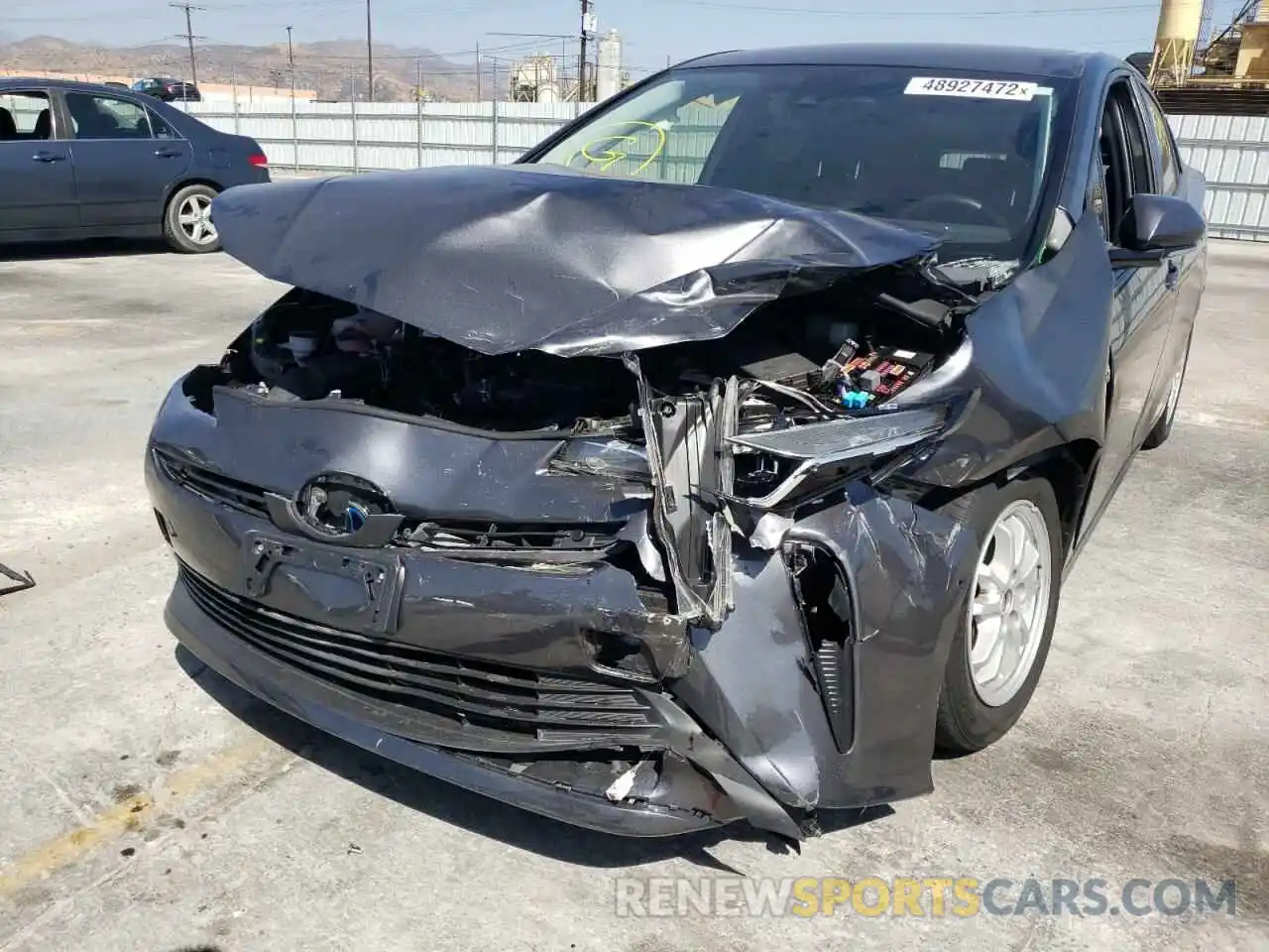 9 Photograph of a damaged car JTDKARFU7K3088017 TOYOTA PRIUS 2019