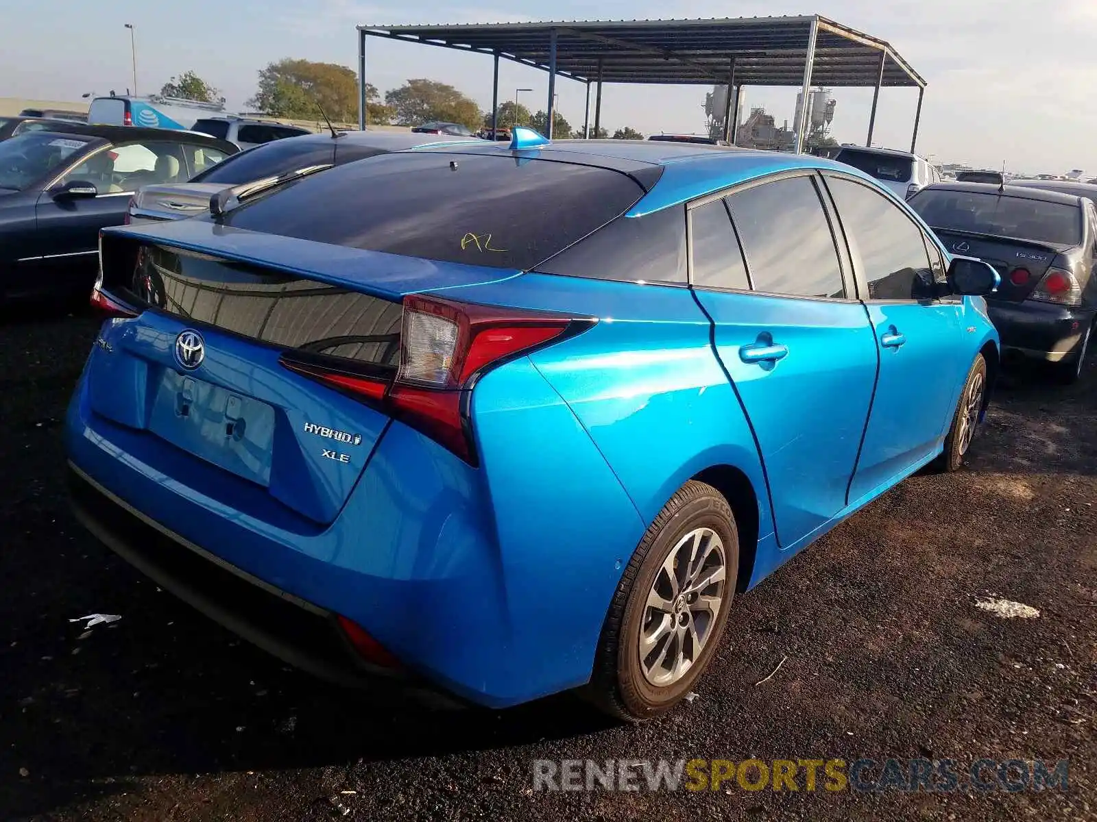 4 Photograph of a damaged car JTDKARFU7K3090107 TOYOTA PRIUS 2019