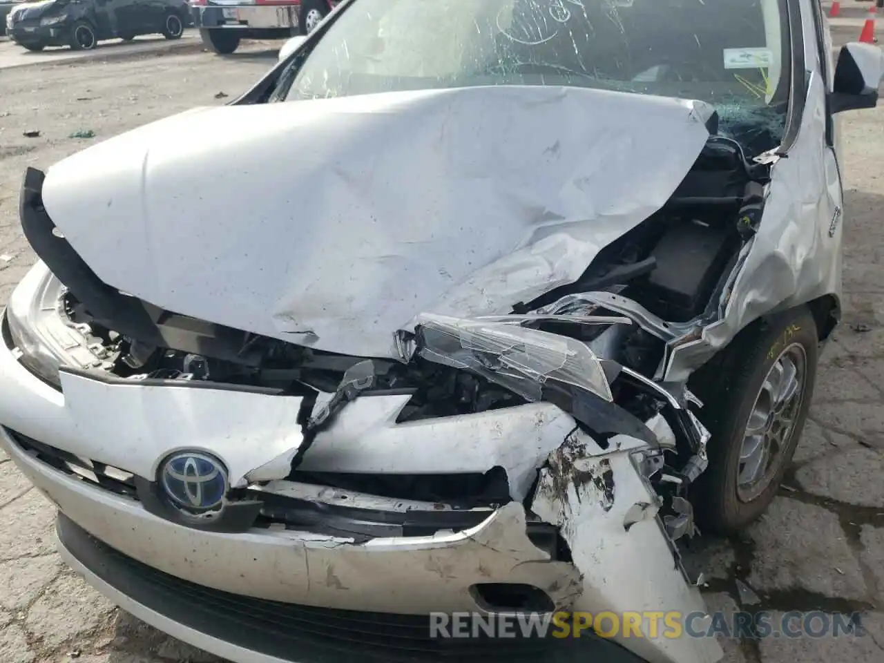 9 Photograph of a damaged car JTDKARFU7K3090186 TOYOTA PRIUS 2019