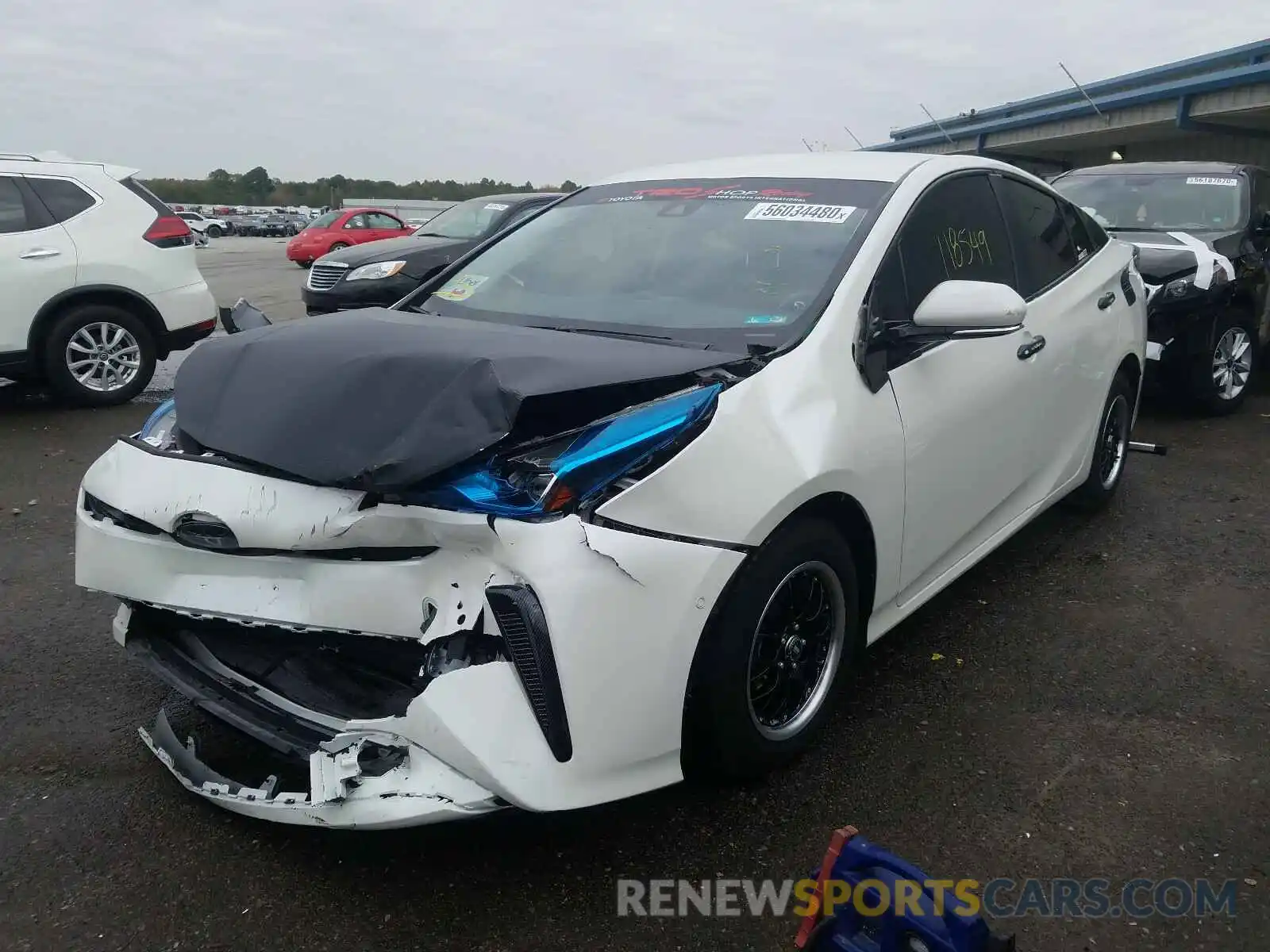 2 Фотография поврежденного автомобиля JTDKARFU7K3090298 TOYOTA PRIUS 2019