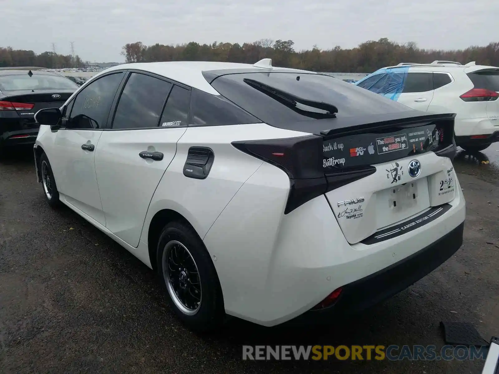 3 Фотография поврежденного автомобиля JTDKARFU7K3090298 TOYOTA PRIUS 2019