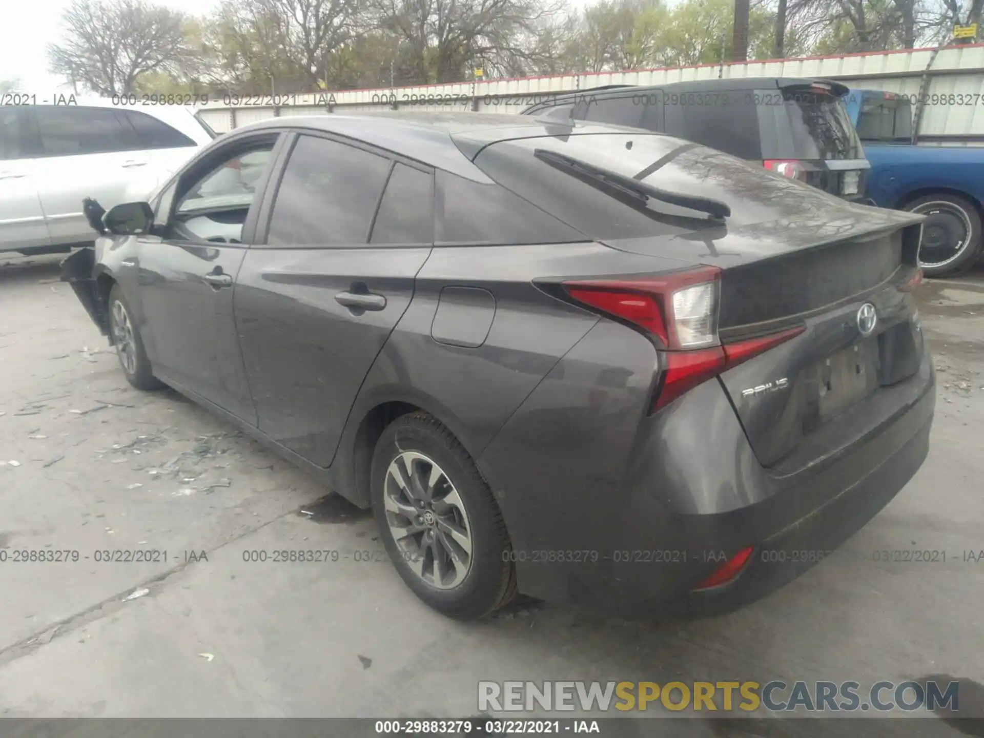 3 Photograph of a damaged car JTDKARFU7K3091127 TOYOTA PRIUS 2019