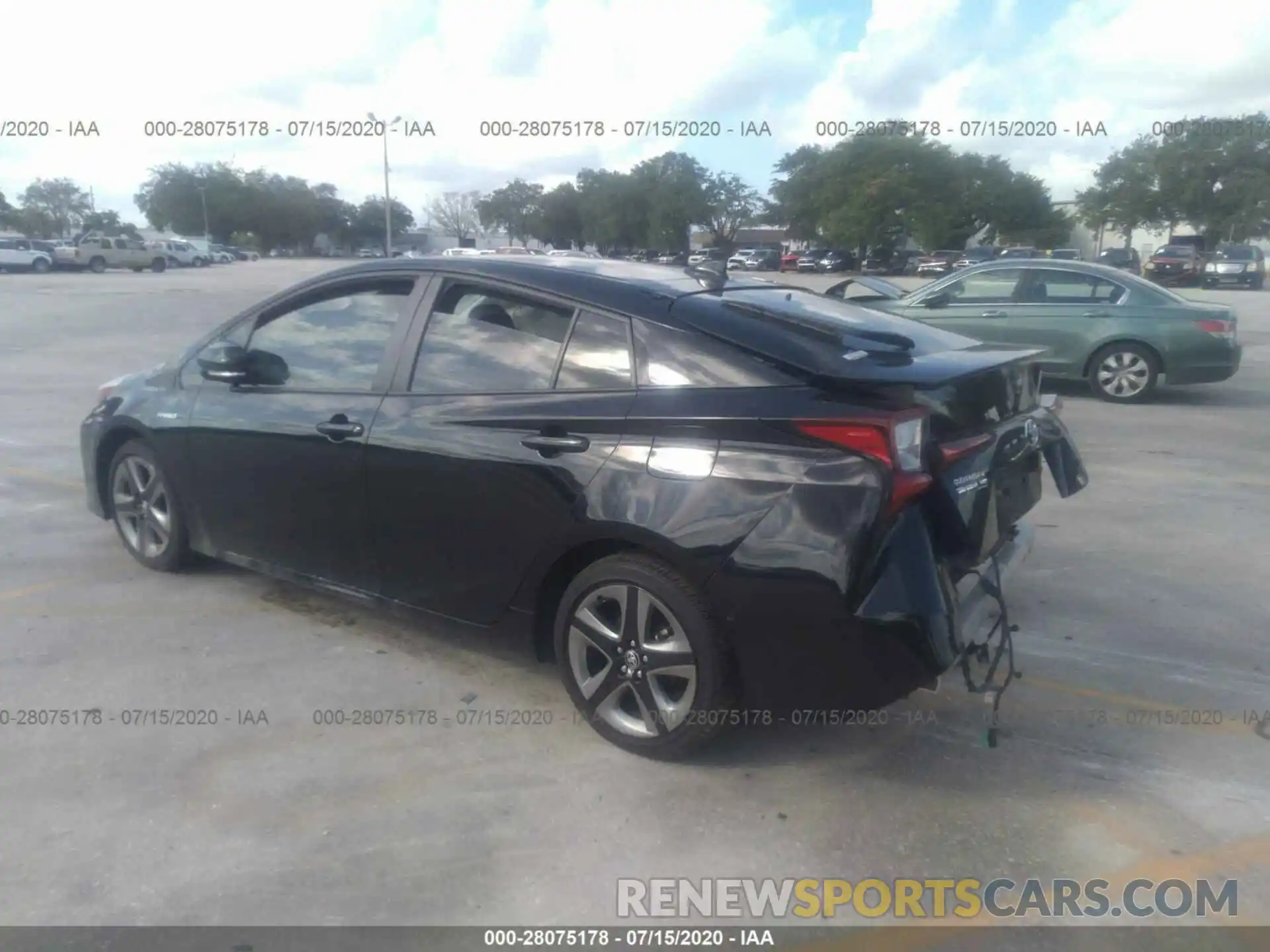 3 Photograph of a damaged car JTDKARFU7K3091631 TOYOTA PRIUS 2019