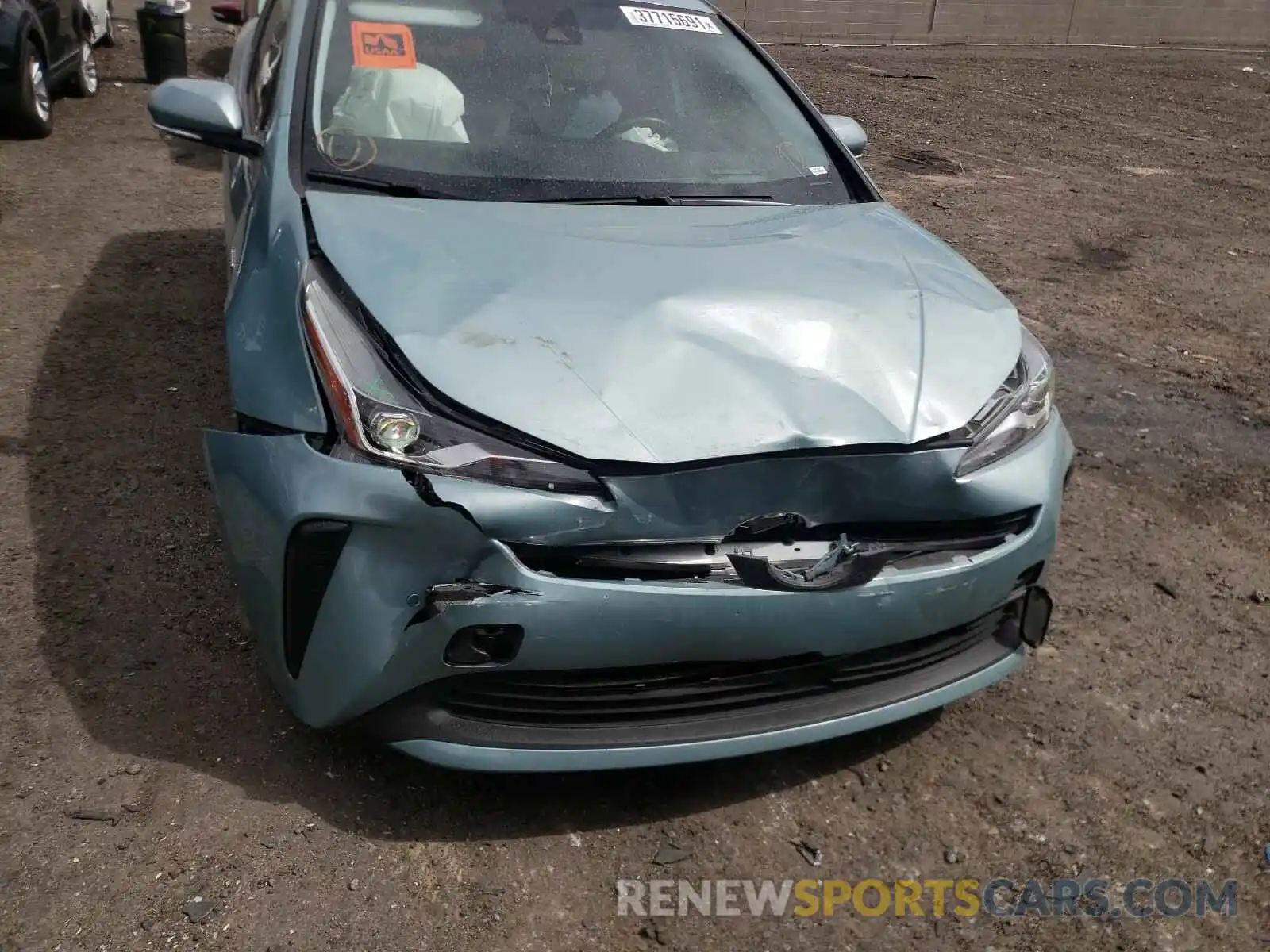 9 Photograph of a damaged car JTDKARFU7K3091693 TOYOTA PRIUS 2019