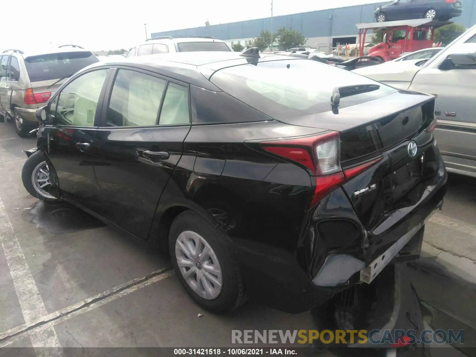 3 Photograph of a damaged car JTDKARFU7K3091886 TOYOTA PRIUS 2019