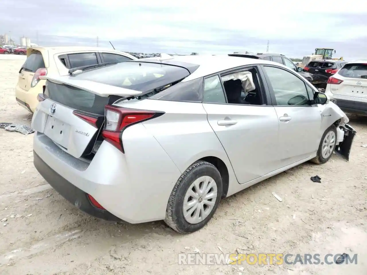 4 Photograph of a damaged car JTDKARFU7K3091905 TOYOTA PRIUS 2019