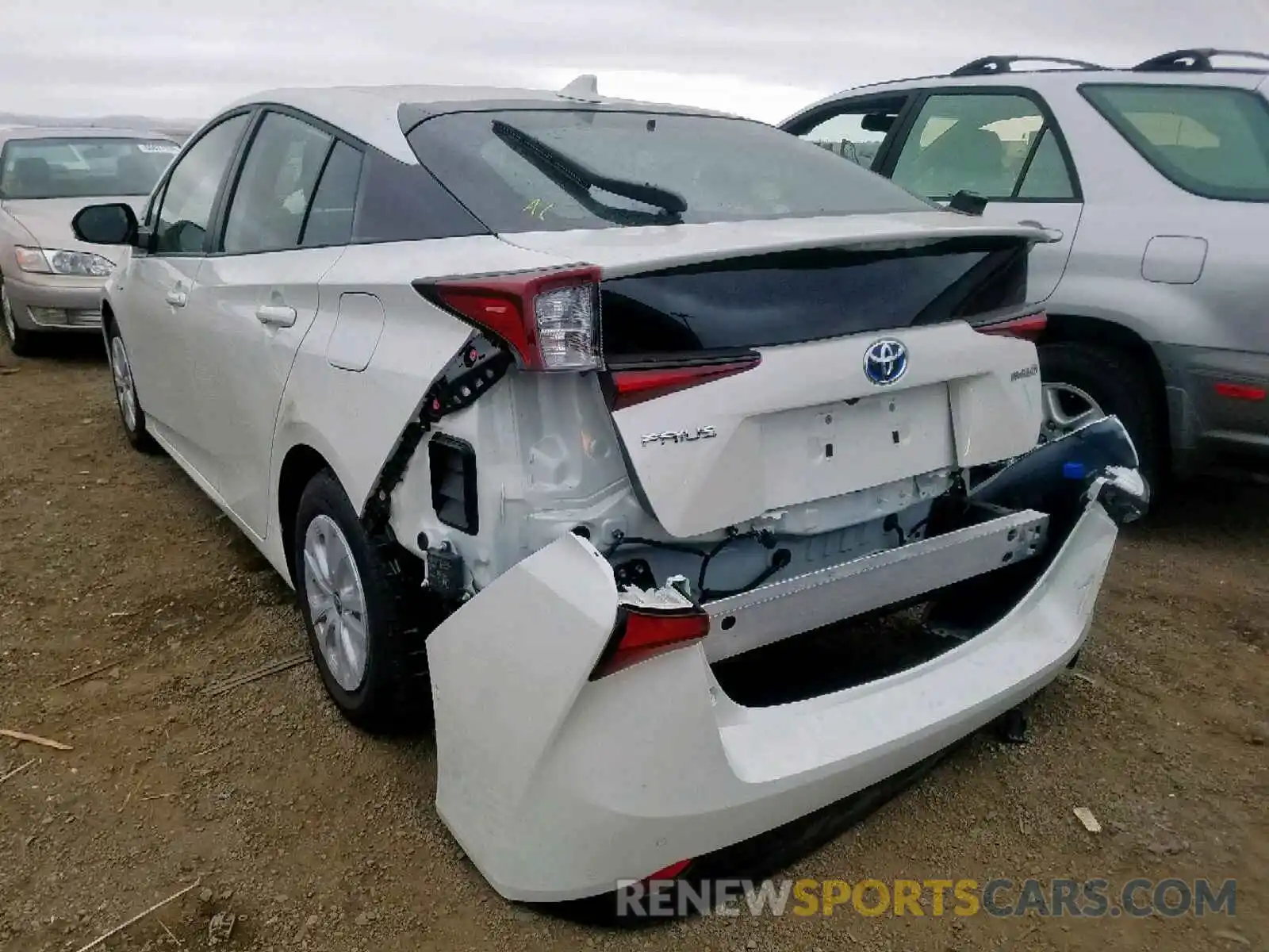 3 Photograph of a damaged car JTDKARFU7K3091919 TOYOTA PRIUS 2019
