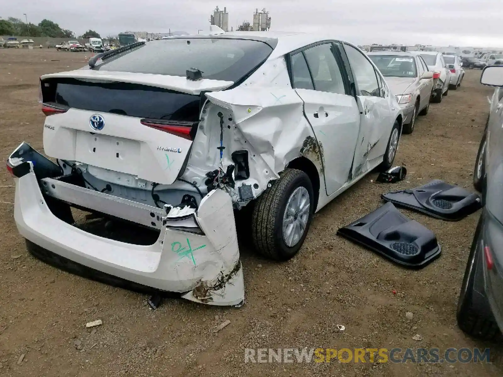 4 Photograph of a damaged car JTDKARFU7K3091919 TOYOTA PRIUS 2019
