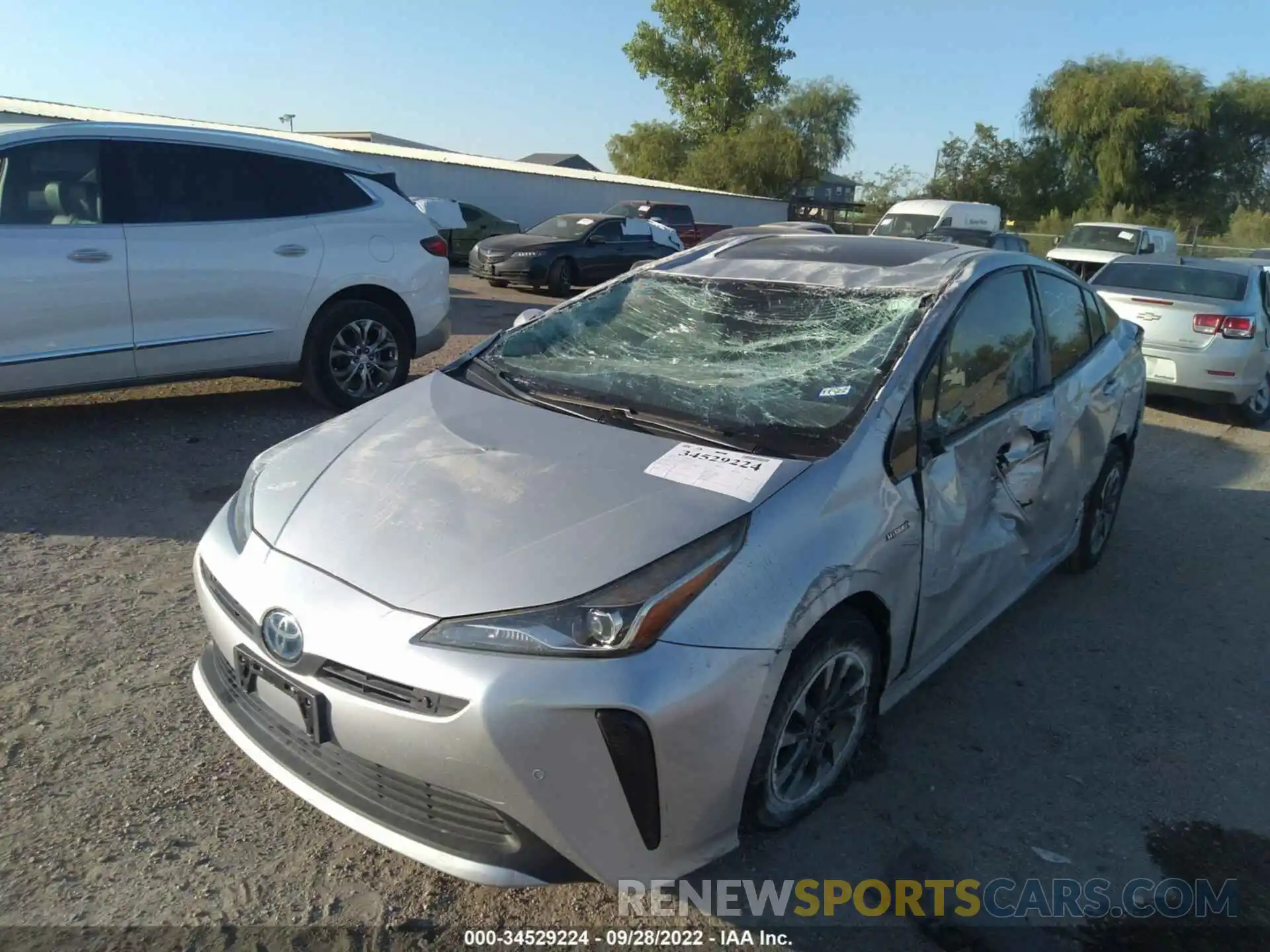 6 Photograph of a damaged car JTDKARFU7K3092293 TOYOTA PRIUS 2019