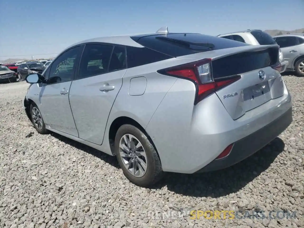 3 Фотография поврежденного автомобиля JTDKARFU7K3093654 TOYOTA PRIUS 2019