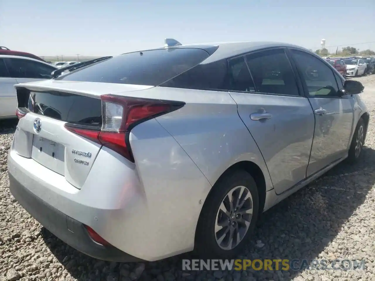 4 Photograph of a damaged car JTDKARFU7K3093654 TOYOTA PRIUS 2019