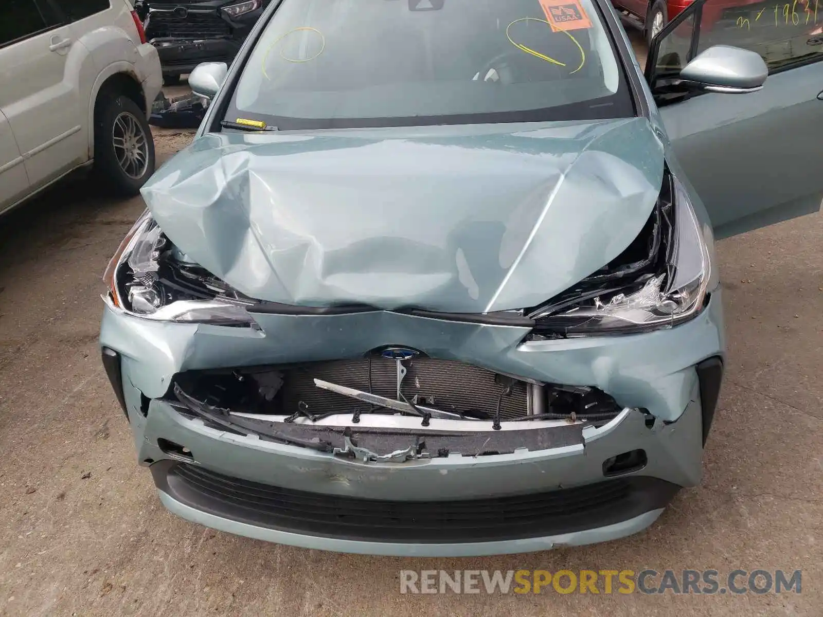 7 Photograph of a damaged car JTDKARFU7K3093914 TOYOTA PRIUS 2019