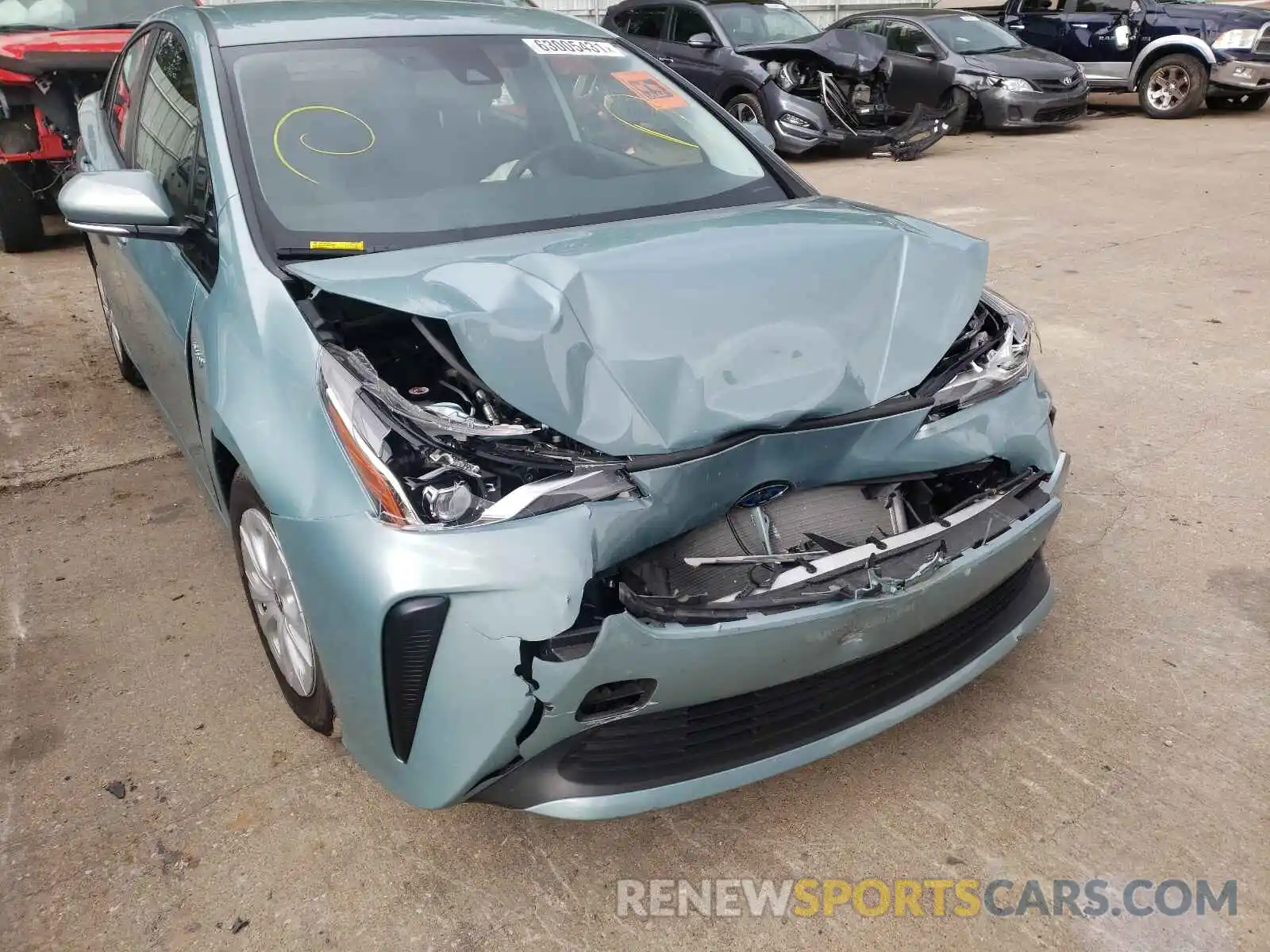 9 Photograph of a damaged car JTDKARFU7K3093914 TOYOTA PRIUS 2019