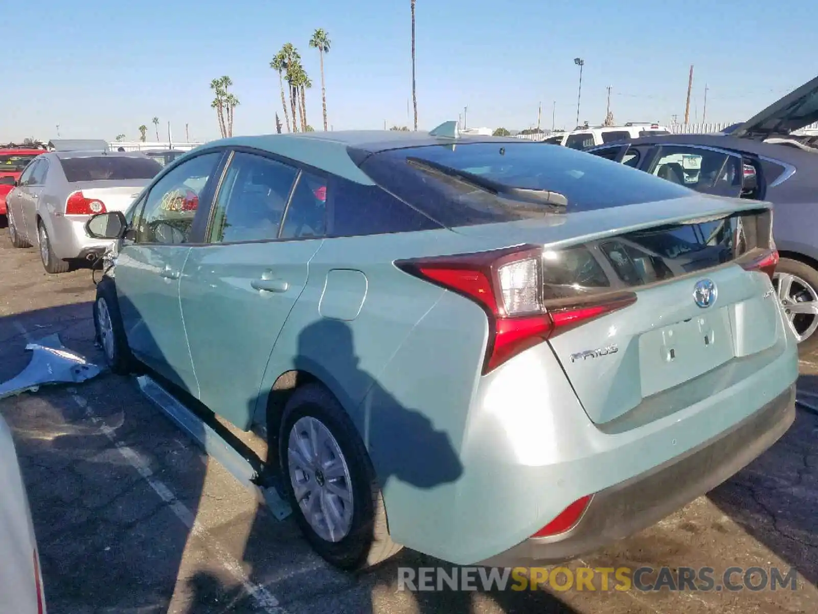 3 Photograph of a damaged car JTDKARFU7K3093976 TOYOTA PRIUS 2019