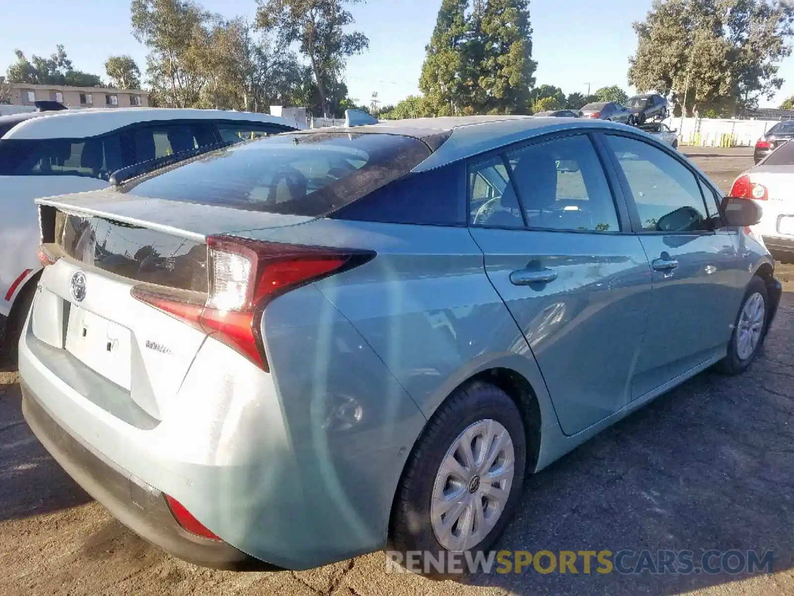 4 Photograph of a damaged car JTDKARFU7K3093976 TOYOTA PRIUS 2019