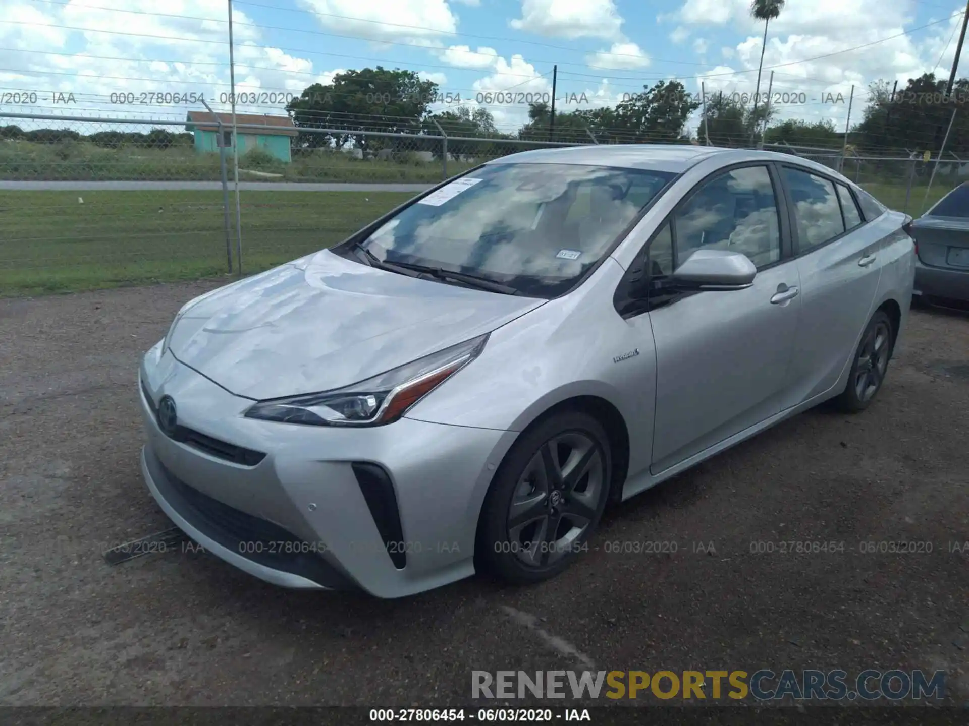 2 Photograph of a damaged car JTDKARFU7K3094125 TOYOTA PRIUS 2019