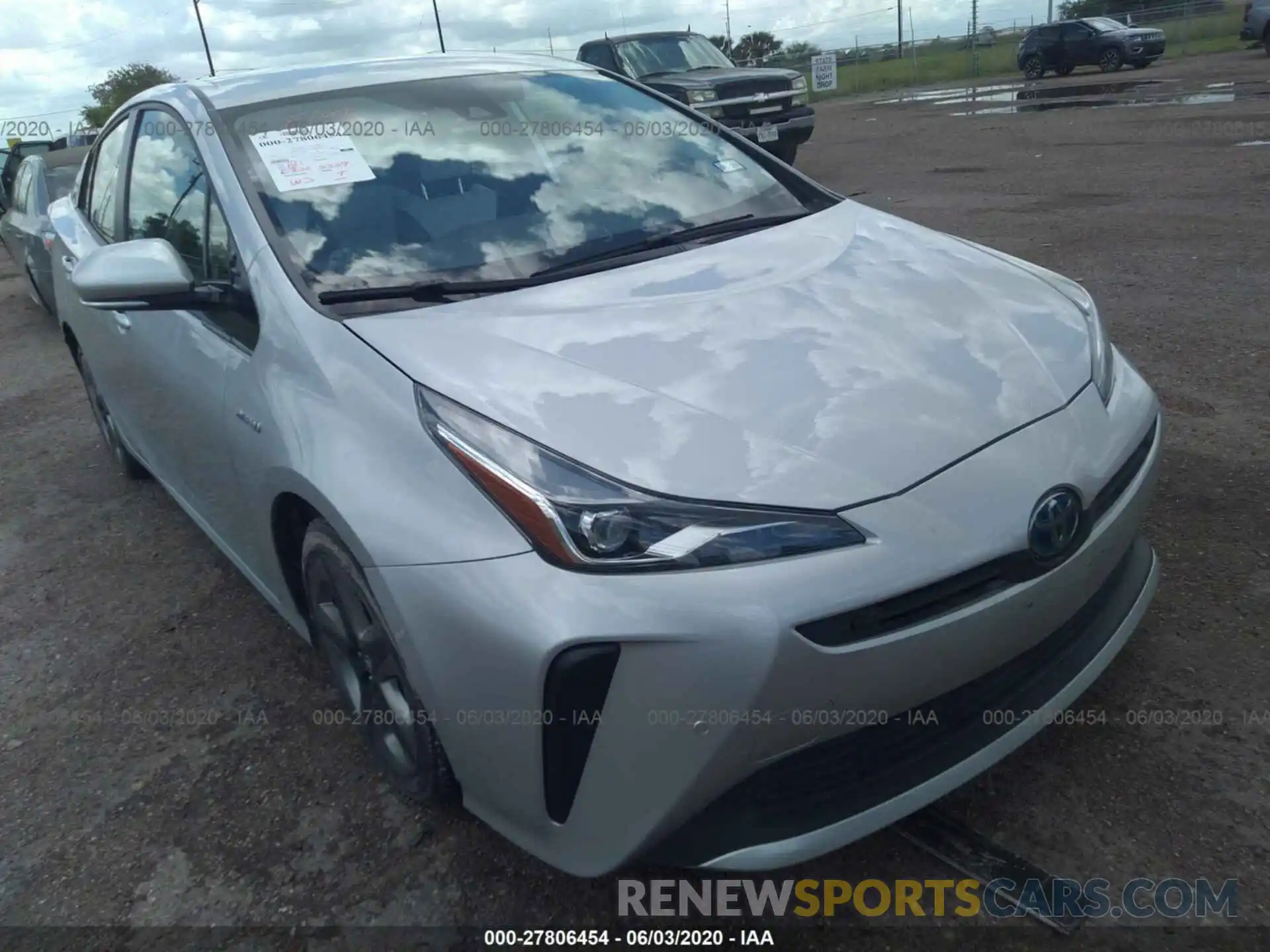 6 Photograph of a damaged car JTDKARFU7K3094125 TOYOTA PRIUS 2019