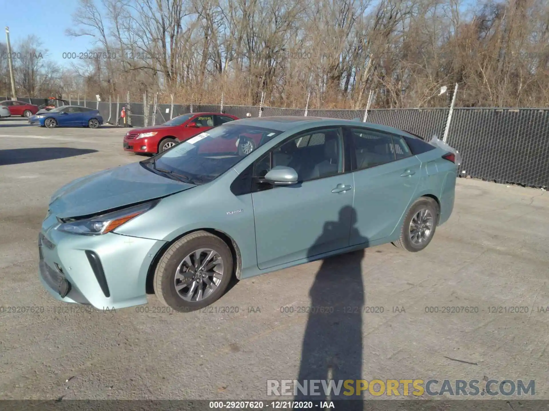 2 Photograph of a damaged car JTDKARFU7K3094352 TOYOTA PRIUS 2019