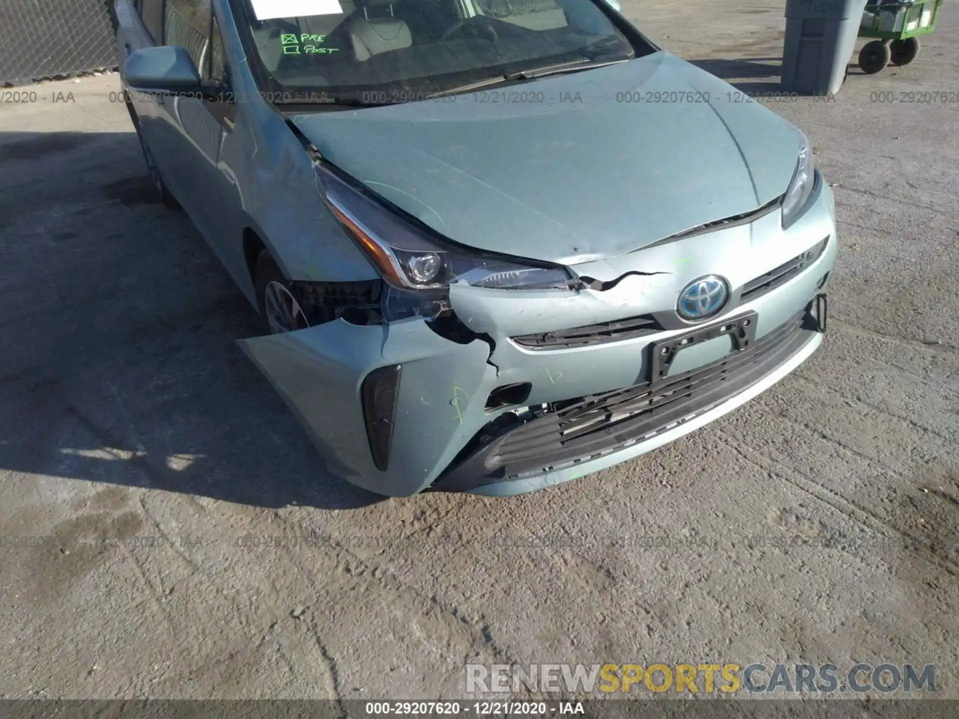 6 Photograph of a damaged car JTDKARFU7K3094352 TOYOTA PRIUS 2019