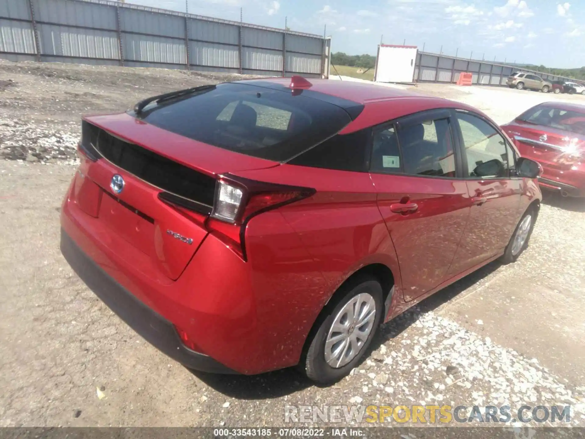 4 Фотография поврежденного автомобиля JTDKARFU7K3094979 TOYOTA PRIUS 2019