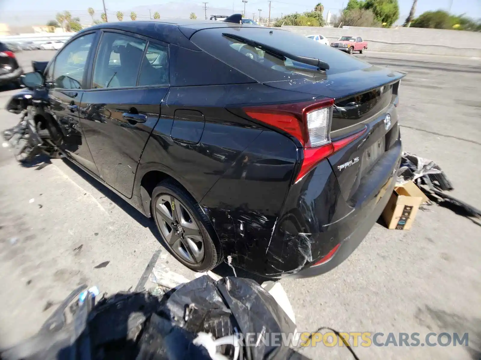 3 Photograph of a damaged car JTDKARFU7K3095243 TOYOTA PRIUS 2019