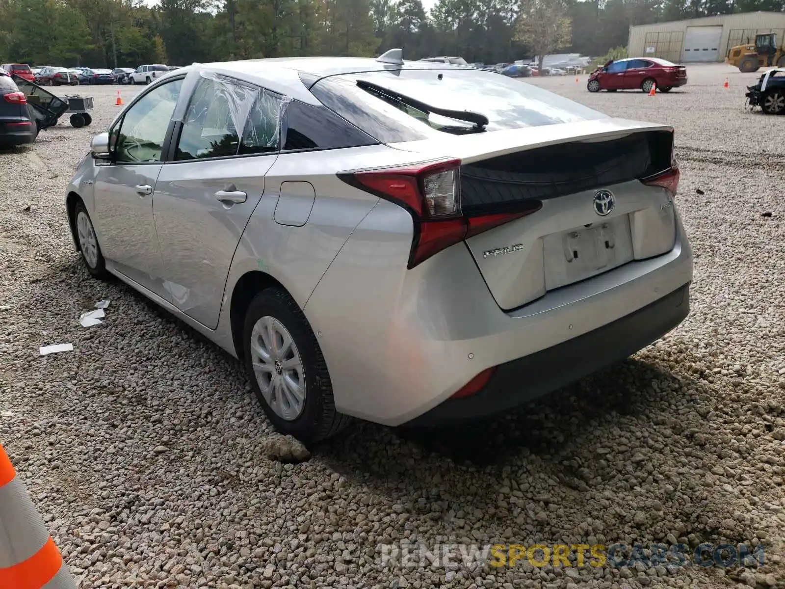 3 Photograph of a damaged car JTDKARFU7K3095842 TOYOTA PRIUS 2019