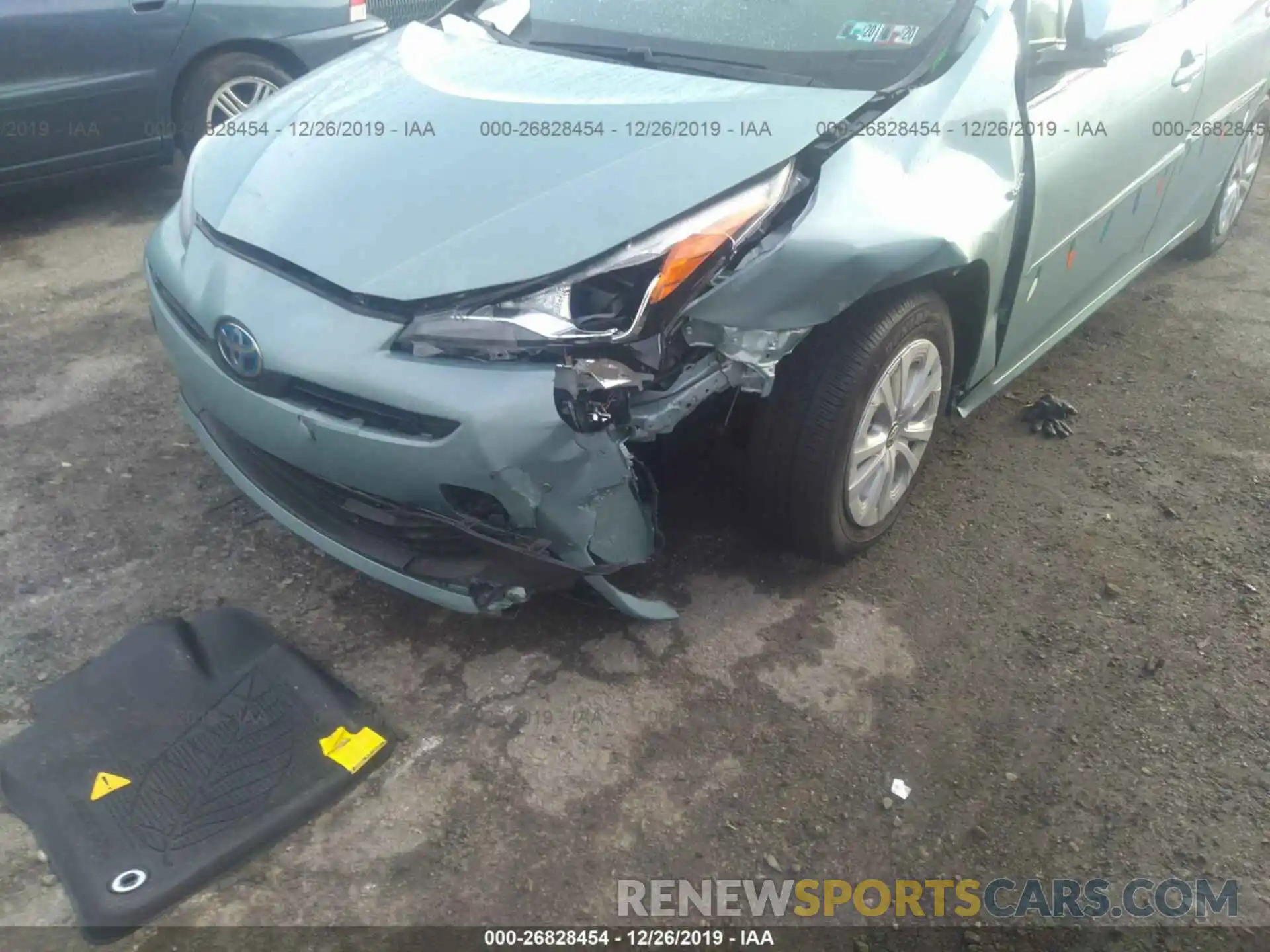 6 Photograph of a damaged car JTDKARFU7K3097347 TOYOTA PRIUS 2019