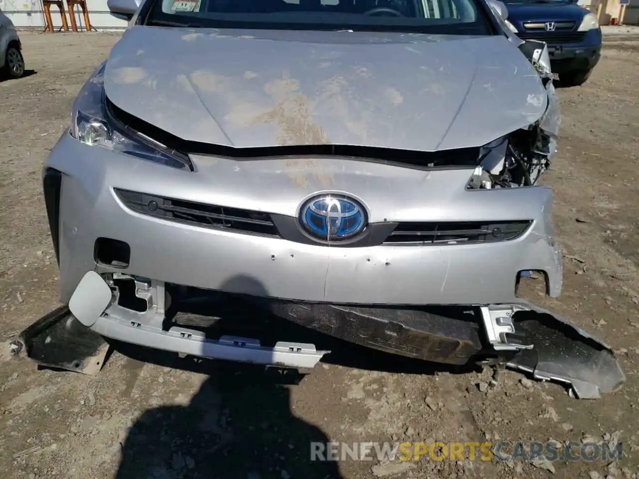 9 Photograph of a damaged car JTDKARFU7K3098224 TOYOTA PRIUS 2019